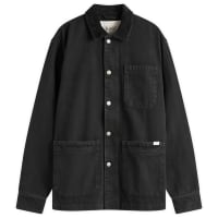 Foret Rowan Denim Overshirt - Washed Black