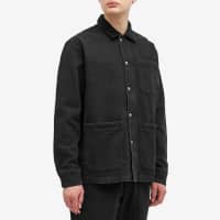 Foret Rowan Denim Overshirt - Washed Black