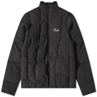 Dime Corduroy Wave Puffer Jacket - Black