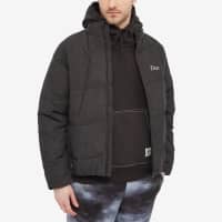 Dime Corduroy Wave Puffer Jacket - Black