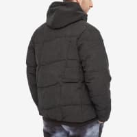 Dime Corduroy Wave Puffer Jacket - Black
