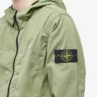 Stone Island Supima Cotton Twill Stretch Hooded Jacket - Sage