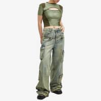 Andersson Bell Cut-Out Racing T-Shirt - Khaki