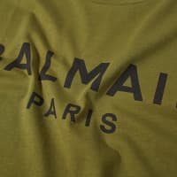 Balmain Paris Logo T-Shirt - Khaki