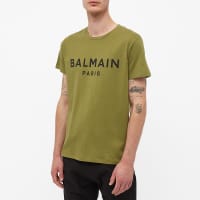 Balmain Paris Logo T-Shirt - Khaki