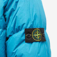 Stone Island Crinkle Reps Hooded Down Jacket - Turquoise