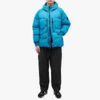 Stone Island Crinkle Reps Hooded Down Jacket - Turquoise