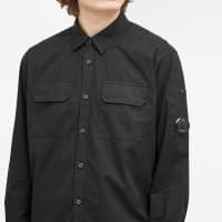 C.P. Company Gabardine Lens Button Overshirt - Black