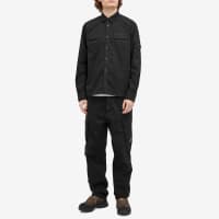 C.P. Company Gabardine Lens Button Overshirt - Black