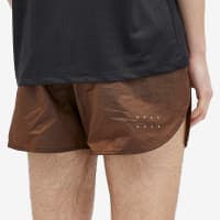 OVER OVER 4" Track Shorts - Hot Chocolate