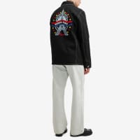 Kenzo Varsity Denim Workwear Jacket - Rinse Black Denim