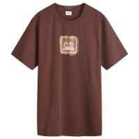 C.P. Company Metropolis Embossed Logo Badge T-Shirt - Rum Raisin