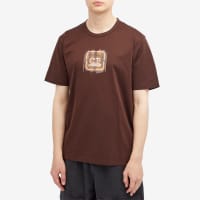 C.P. Company Metropolis Embossed Logo Badge T-Shirt - Rum Raisin