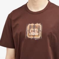 C.P. Company Metropolis Embossed Logo Badge T-Shirt - Rum Raisin