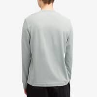 AMI Paris Small A Heart Long Sleeve T-Shirt - Clay Blue