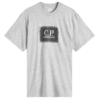 C.P. Company 30/1 Logo Label T-Shirt - Greystone Melange