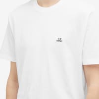 C.P. Company 30/1 Logo Patch T-Shirt - Gauze White