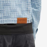 Kenzo Weave Trucker Jacket - Bleached Blue