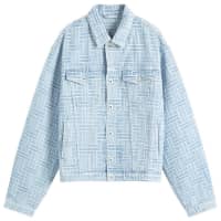Kenzo Weave Trucker Jacket - Bleached Blue