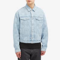 Kenzo Weave Trucker Jacket - Bleached Blue