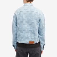 Kenzo Weave Trucker Jacket - Bleached Blue