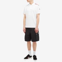 Moncler Tricolor Polo Shirt - White