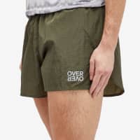 Over Over 4" Track Short - Olive Rip