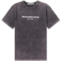 Alexander Wang Acid Wash Classic Logo T-Shirt - Acid Grenadine