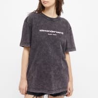 Alexander Wang Acid Wash Classic Logo T-Shirt - Acid Grenadine