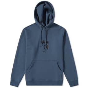 stussy tribe man applique hoody