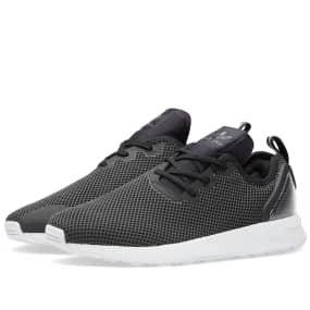 adidas black & white zx flux racer asymmetrical trainers nz adidas black & white zx flux racer asymmetrical trainers nz