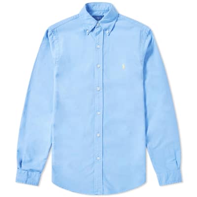 Polo Ralph Lauren Slim Fit Garment Dyed Button Down Oxford Shirt