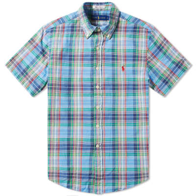 Polo Ralph Lauren Short Sleeve Madras Button Down Check Shirt