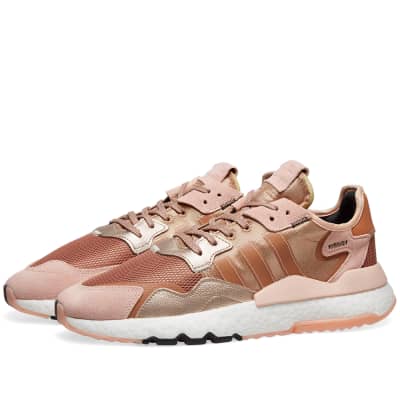adidas nite jogger rose gold metallic adidas nite jogger rose gold metallic