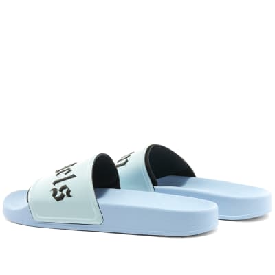 palm angels blue slides