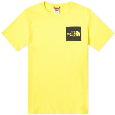 yellow north face jumper