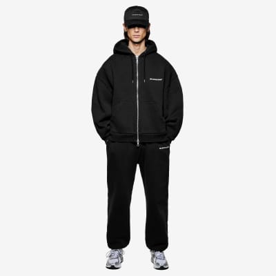 スウェット・トレーナー MKI MIYUKI ZOKU Boucle Quarter Zip Sweatshirt Black MKI MIYUKI ZOKU Boucle Quarter Zip Sweatshirt Black