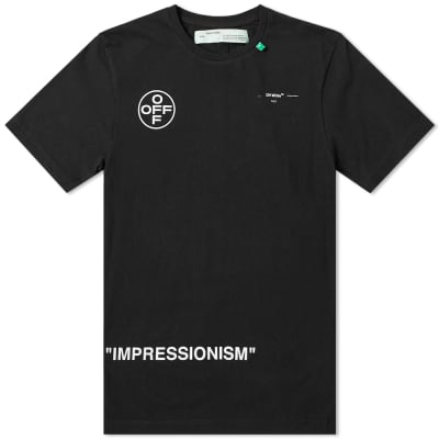 Off White Stencil Diagonals Tee Off White Stencil Diagonals Tee