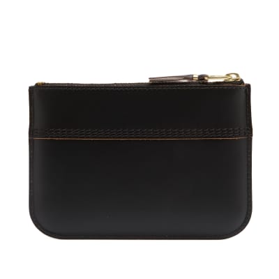 クラッチバッグ COMME des GARCONS PORTAFOGLIO CON ZIP (SA8100 OFFWHITE) Comme des Garçons Huge Logo Half-Zip black Wallet‬
