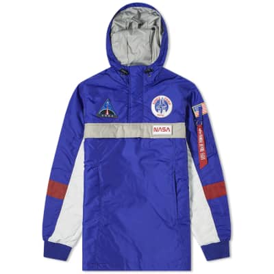 champion nasa puffer jacket red