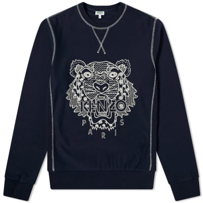 kenzo jumper black and silver