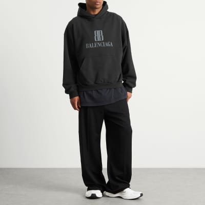 【完売品】【美品】BALENCIAGA キャンペーン ロゴ スウェット 黒 Yahoo!オークション - バレンシアガ キャンペーンロゴ