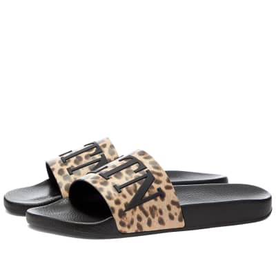 nike animal print sliders