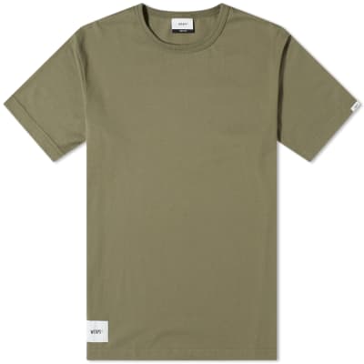 olive green and orange nike shirt