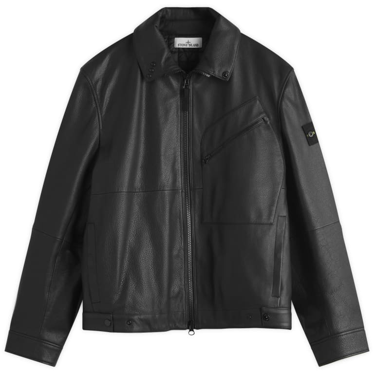 Stone Island PrimaLoft Leather Jacket