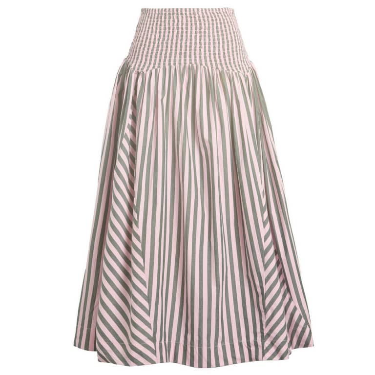 Damson Madder Layla Godet Midi Skirt