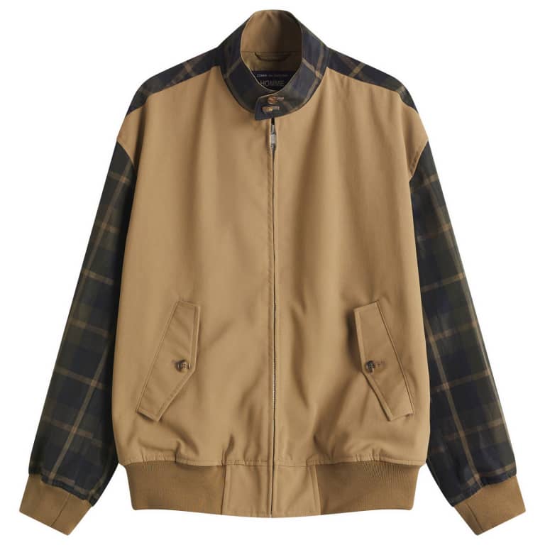 Куртка Harrington от Comme des Garçons Homme в клетку по погоде.