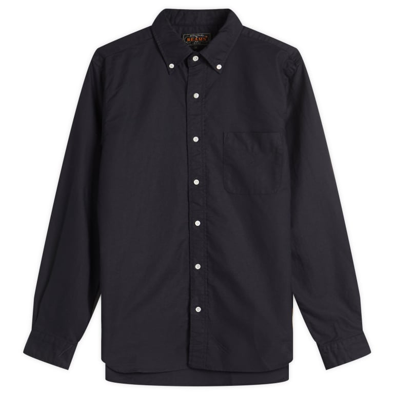 Beams Plus Button Down Solid Oxford