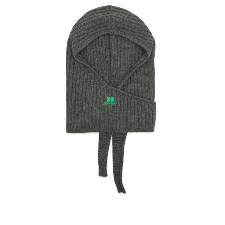 GANNI Core Future Wool Knit Balaclava