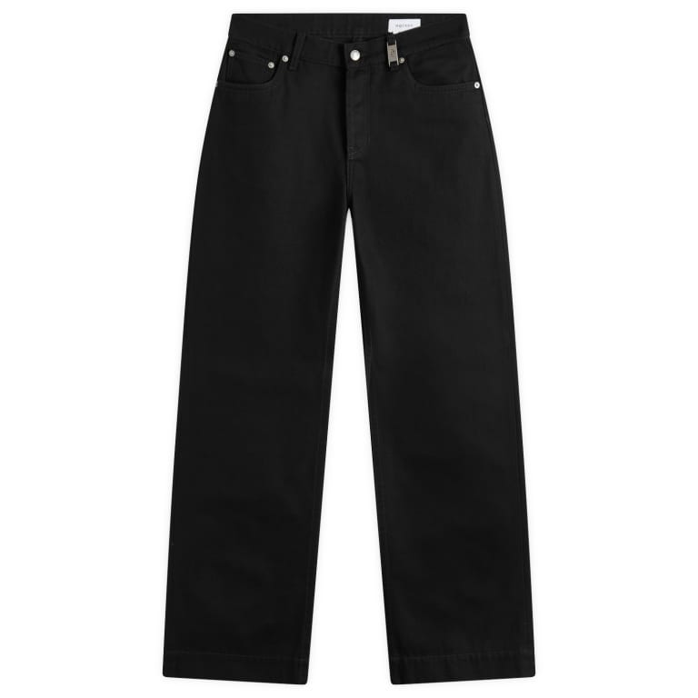 Черные широкие джинсы Alexander McQueen